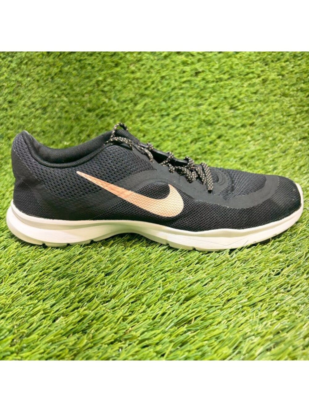 Nike Flex Trainer‎ 6 Womens Size 7 Black White Athletic Training Shoes Sneakers